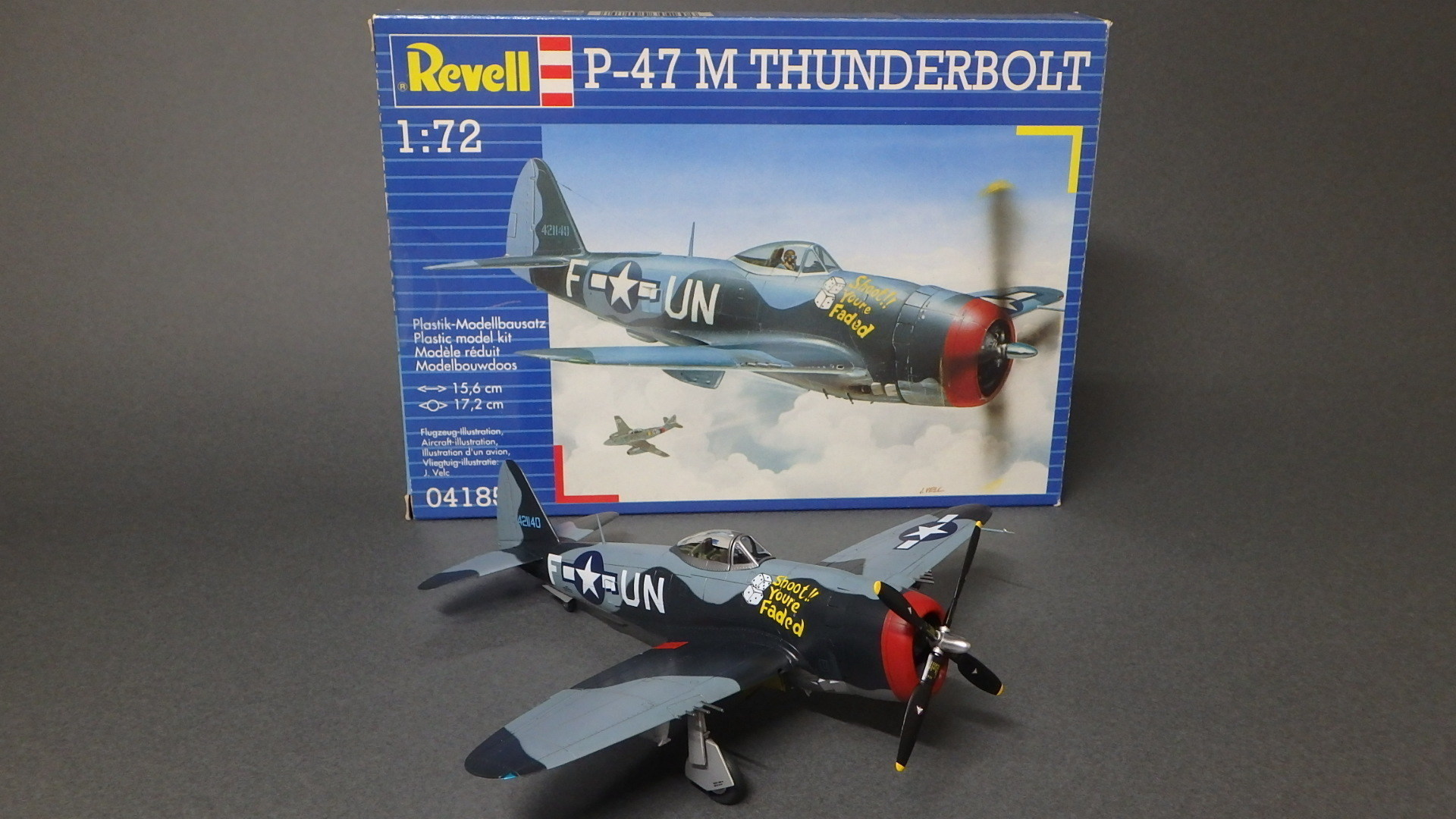 ドイツレベル1/72 P-47Mサンダーボルト制作記その５ 完成: ヒロシの