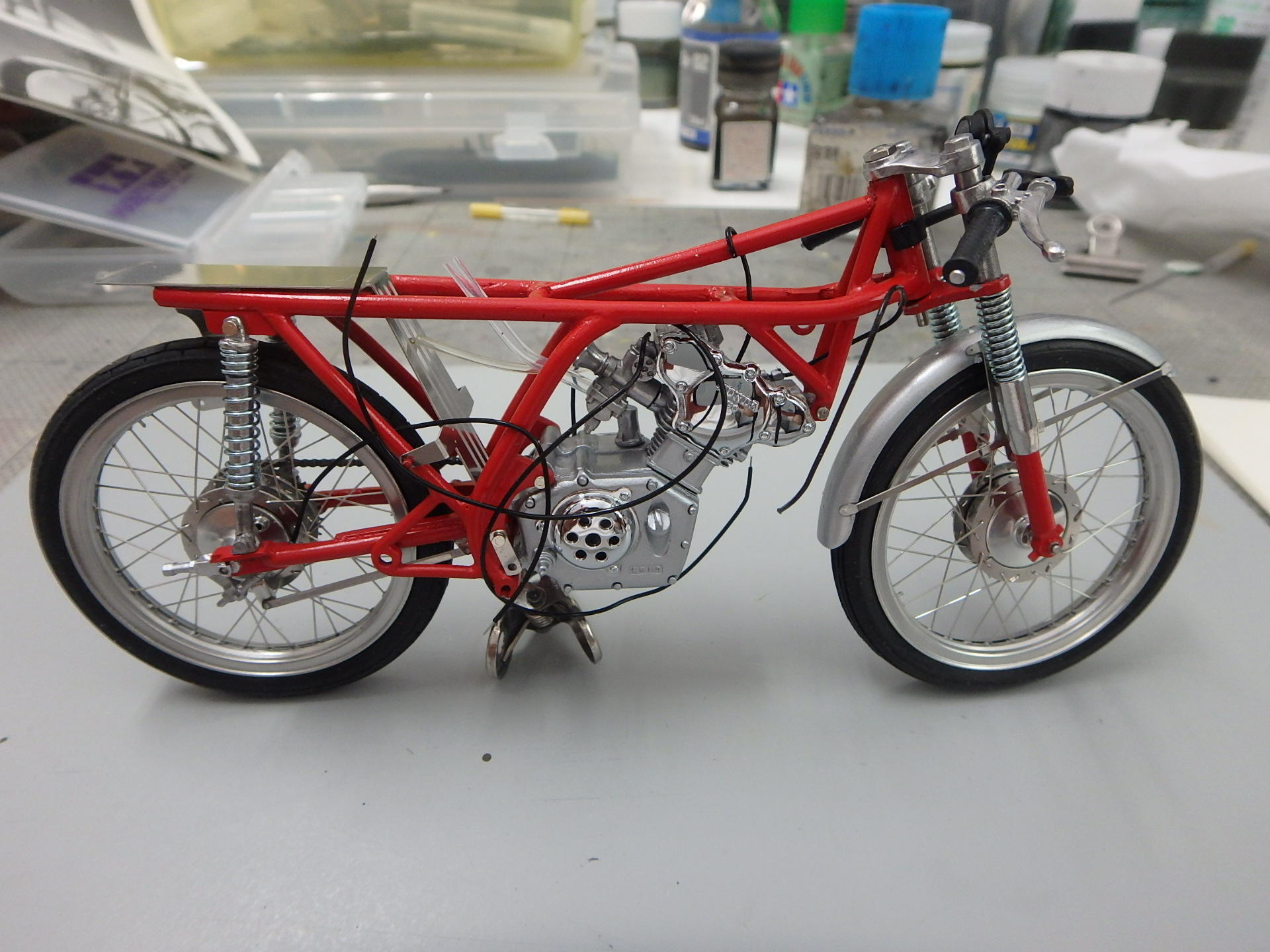 グンゼ1/12 ハイテック HONDA CR110その5 完成: ヒロシのホビー