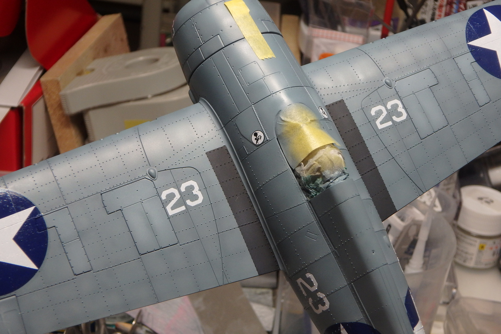 タミヤ1/48 グラマン F4F-4ワイルドキャット制作記#6: ヒロシ タミヤ1/48 グラマン F4F-4ワイルドキャット制作記#6: ヒロシ